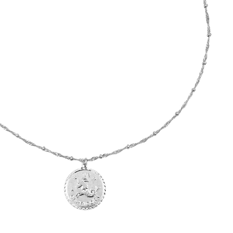 Collier Astro - Capricorne - Rhodié