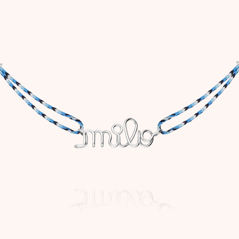Collier Cordon Slim Knot Personnalisé porté au cou — argent sterling 925 livraison soigneuse garantie