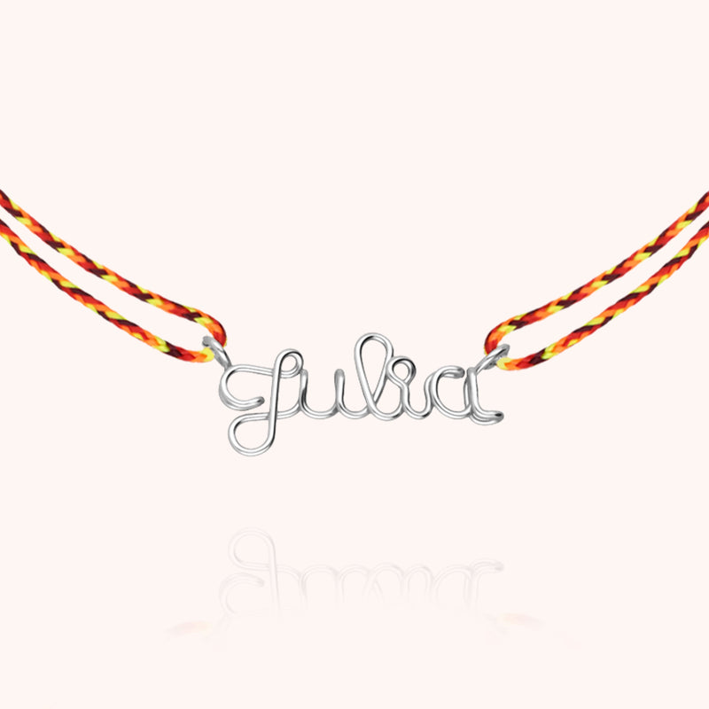 Collier Cordon Slim Knot Personnalisé personnalisable — cadeau unique et personnalisé