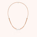 Collier Cordon Slim Knot Personnalisé — détail du fil métallique, argent sterling 925