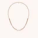 Collier Cordon Slim Knot Personnalisé — détail du fil métallique, argent sterling 925