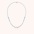 Collier Cordon Slim Knot Personnalisé — gros plan sur le fermoir, or rose laminé