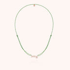 Collier Cordon Slim Knot Personnalisé en or rose laminé — bijou durable garanti à vie