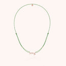 Collier Cordon Slim Knot Personnalisé en or rose laminé — bijou durable garanti à vie