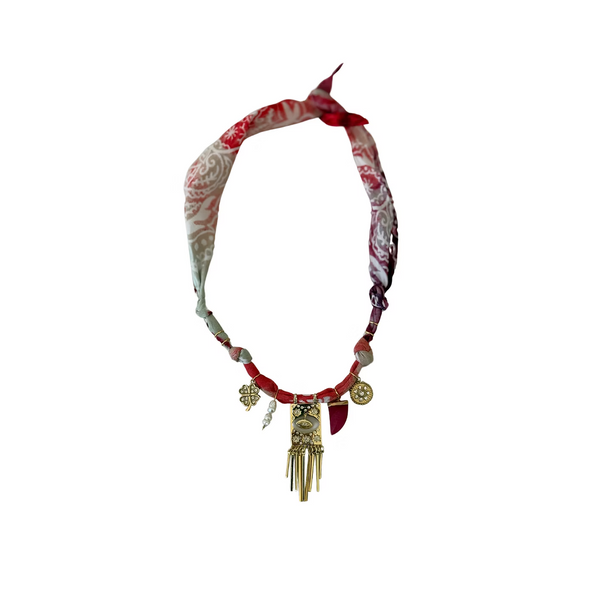 Collar con medalla de ojo cuadrado Cosmic Vibes