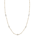 Collier Diane - Or & Perle Blanche