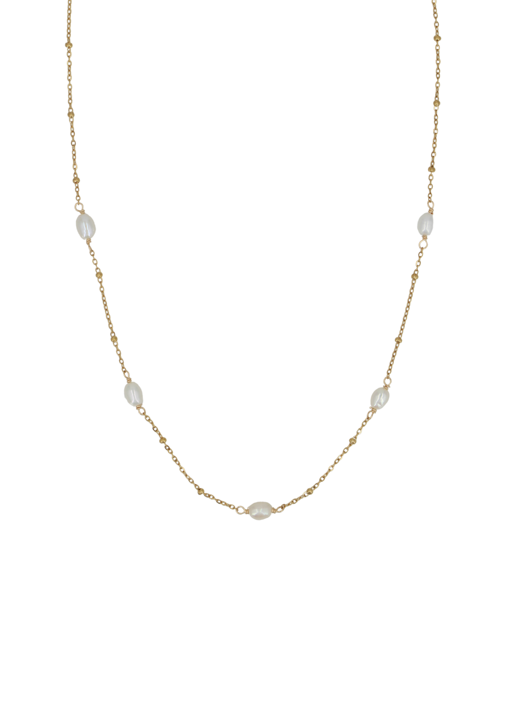 Collier Diane - Or & Perle Blanche