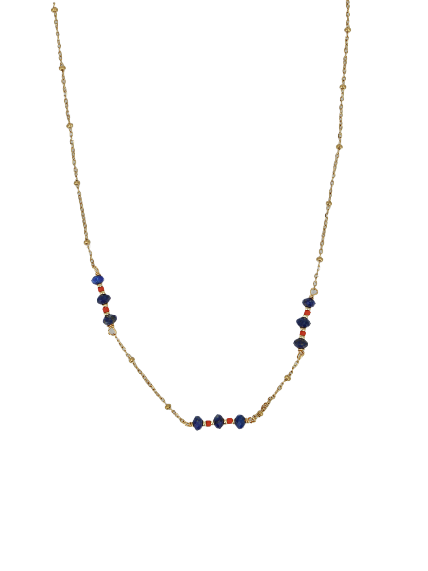 Collier Louise - Or & Lapis