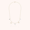 or jaune laminé - saphir bleu