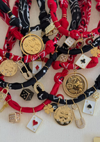 Collier Vegas Members Carte Trèfle Noir