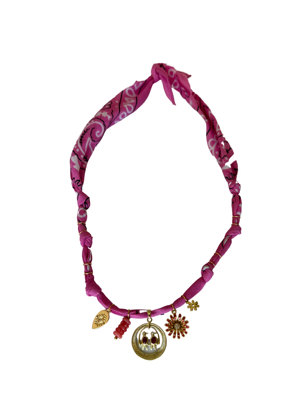 Collier Colombiana Perroquets A Balance Rose