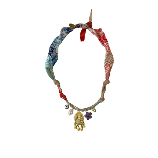 Collier Cosmic Vibes Medaille Gouttes