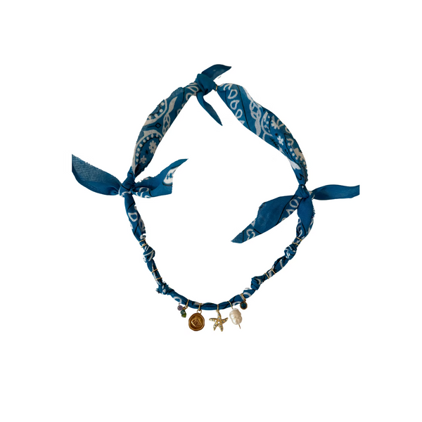 Collier Hydra Island Ariel Bleu