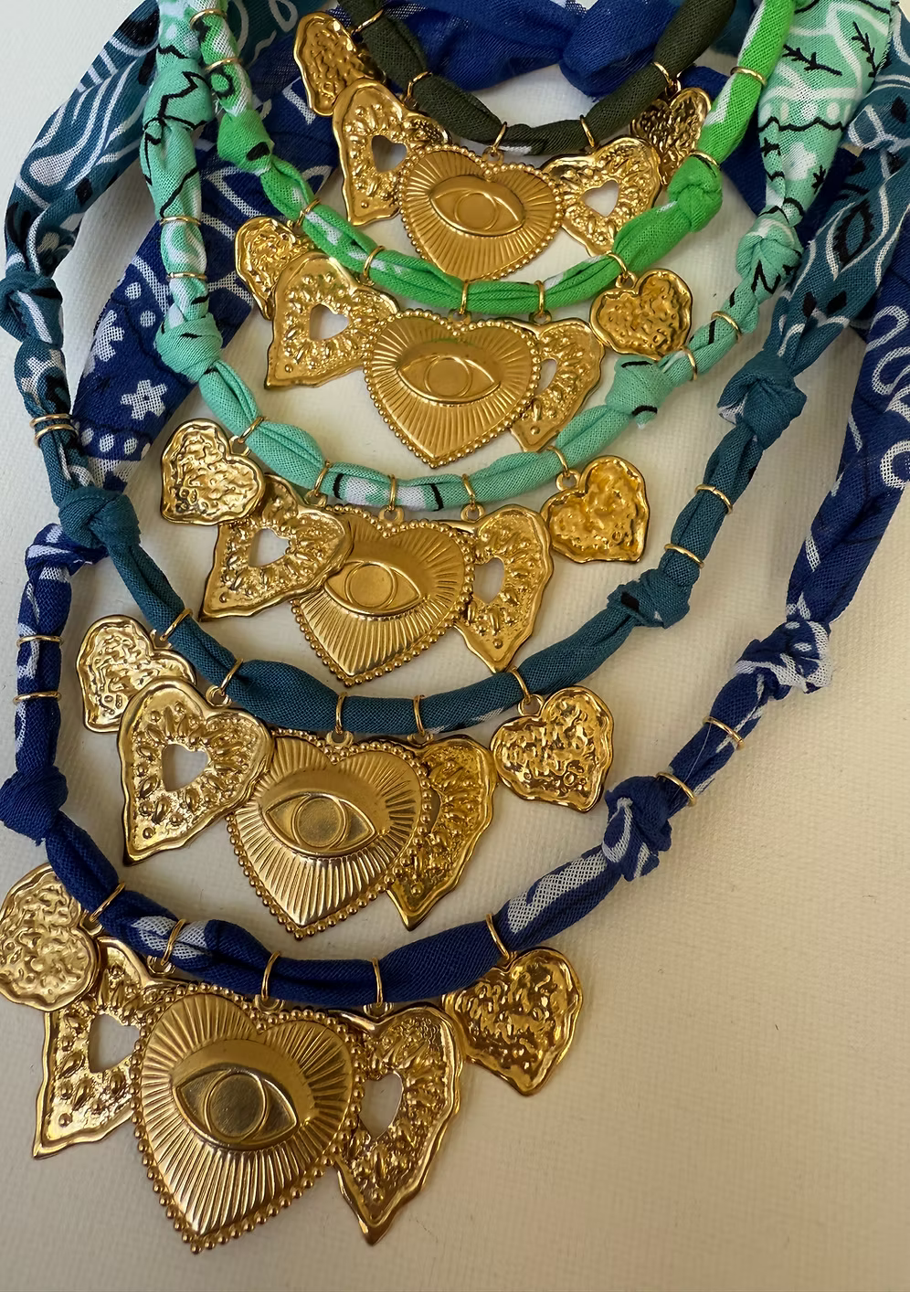 Collier One Love Big Multi Cœurs Outremer