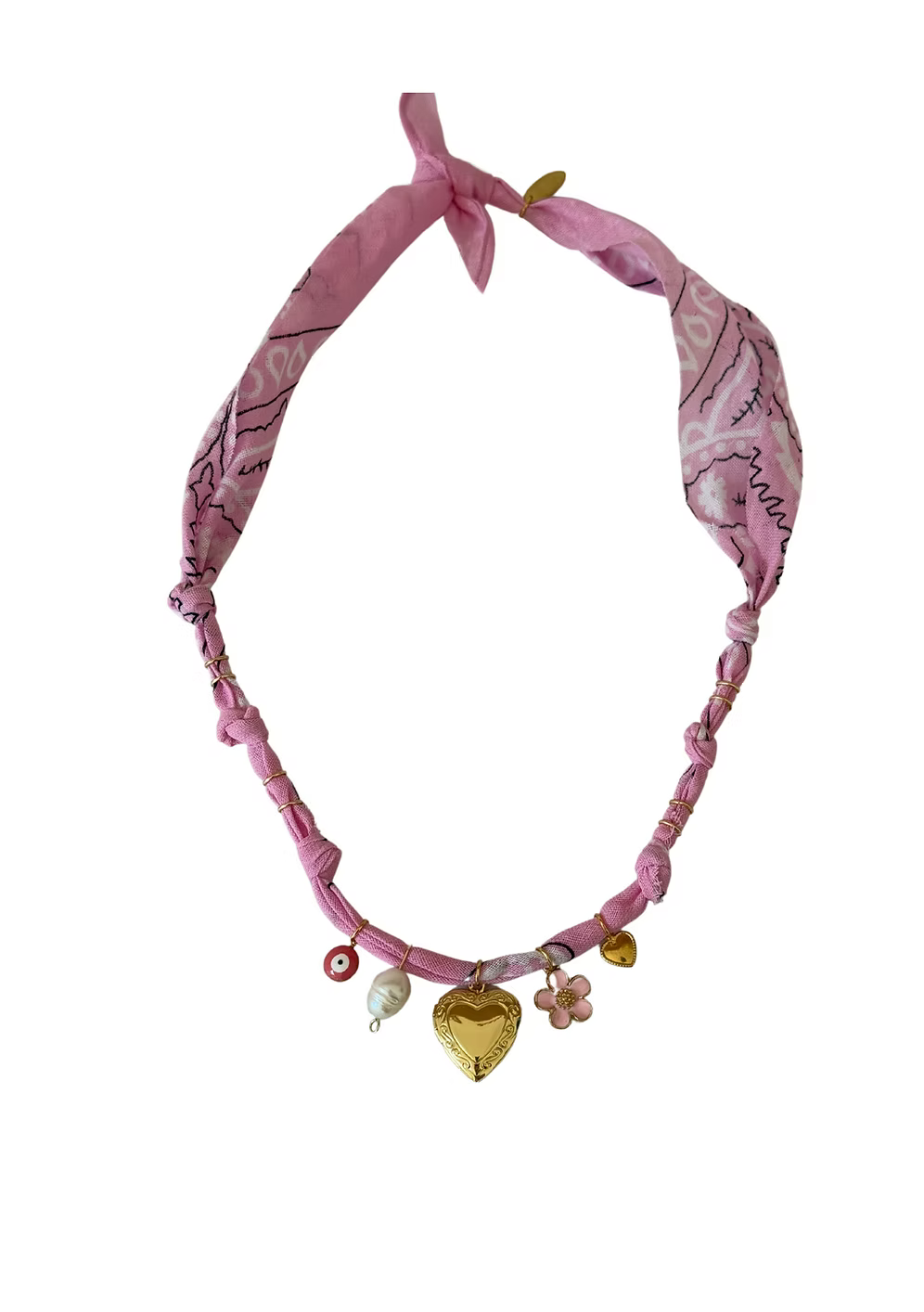 Collier One Love Cœur Qui S’Ouvre Rose Clair