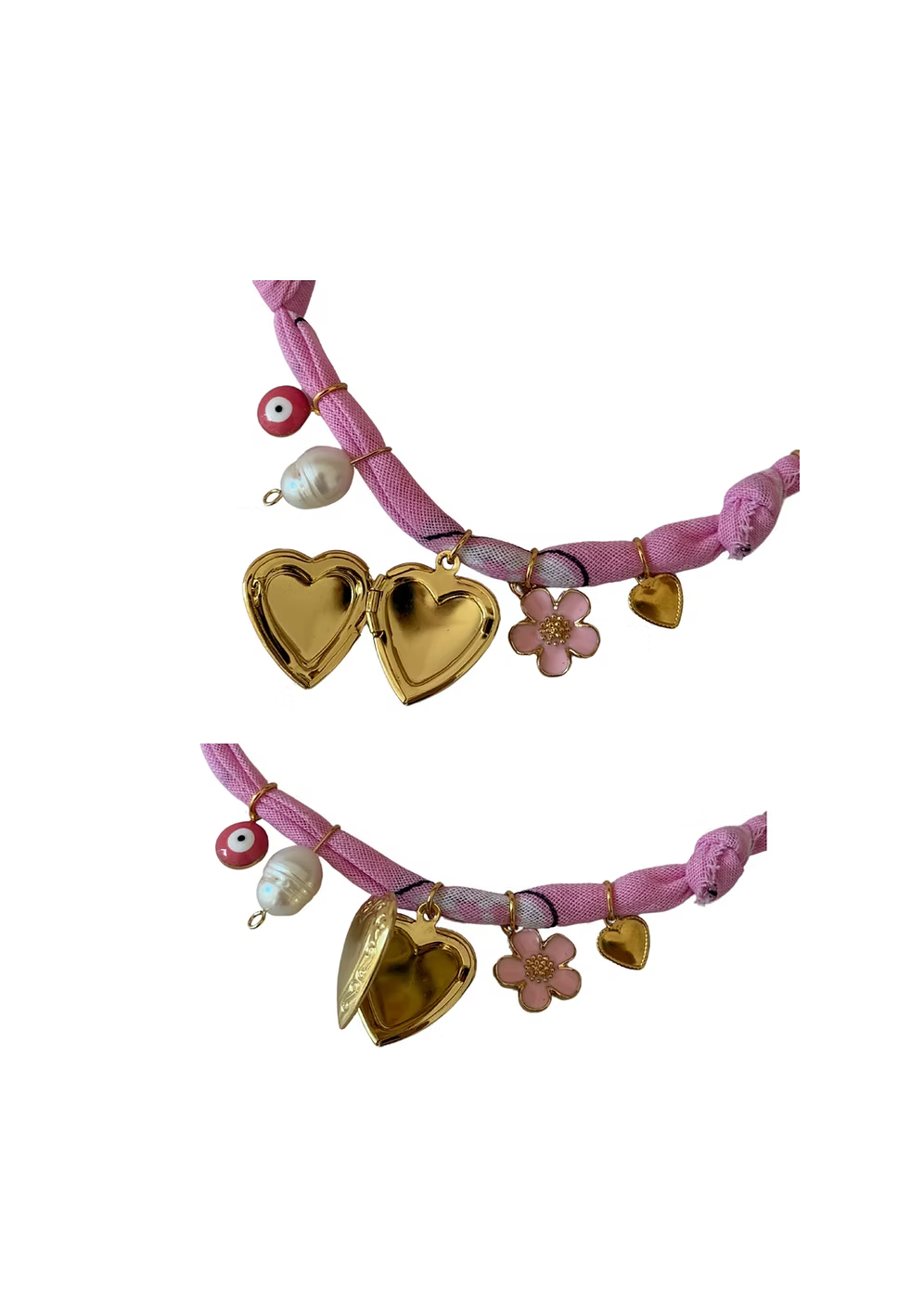 Collier One Love Cœur Qui S’Ouvre Rose Clair