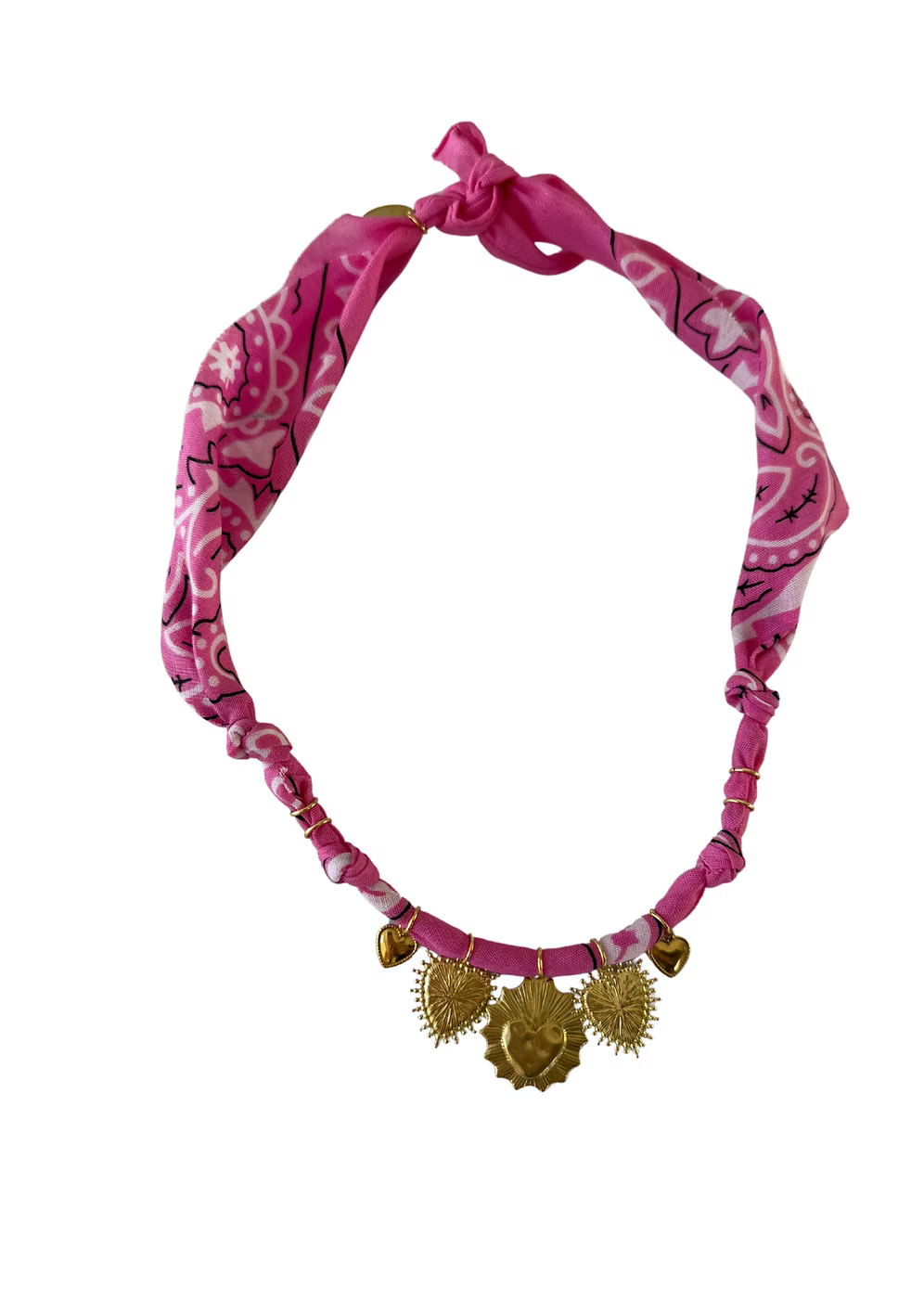 Collier One Love Multi Cœurs Rose