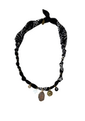Collier Pierre Oeil Astro Noir