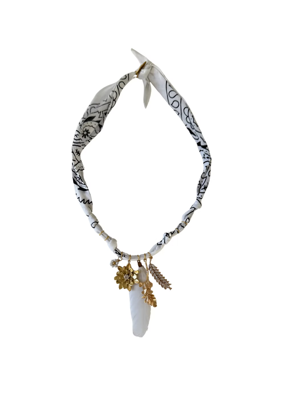 Collier Poetic Blush Fleur Et Plume