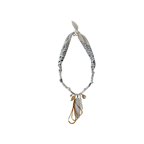 Collier Poetic Blush Plume Et Chaine