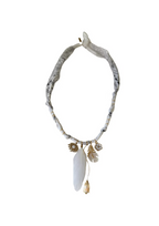 Collier Poetic Blush Plume Nacre Blanc
