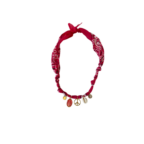 Collier Santa Giulia Peace Fuschia