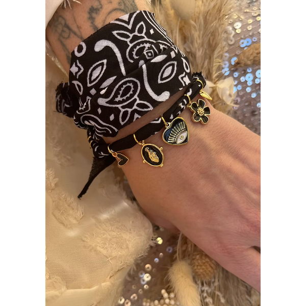 Collier Spiritus Cœur Œil Noir