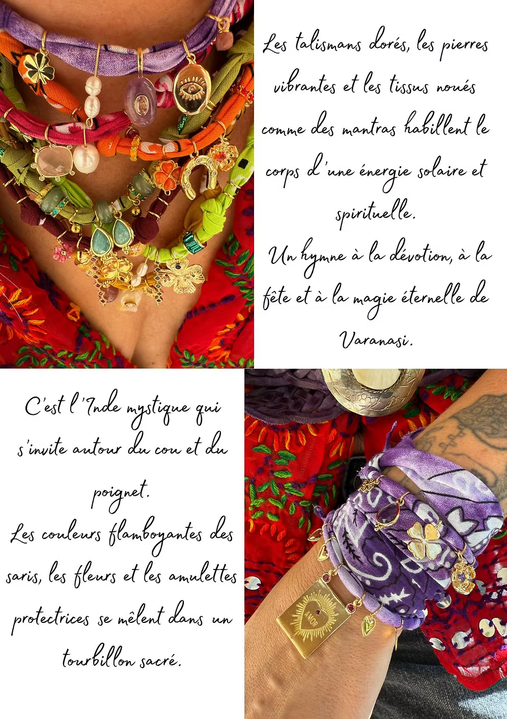 Collier Varanasi Amor Violet