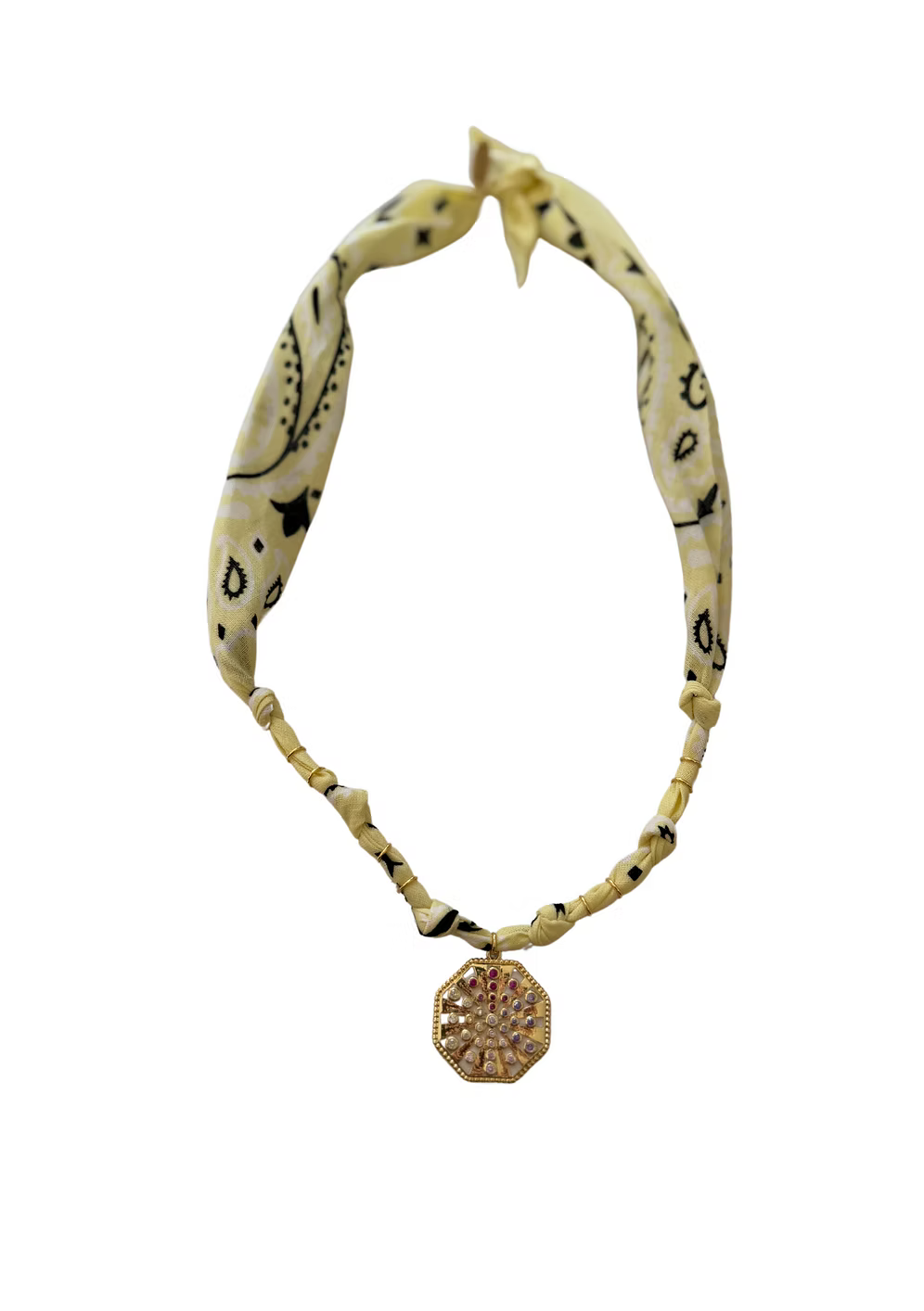 Collier Vegas Members Roulette Jaune Pale