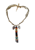 Collier « Apache » Aigles Et Perles Nude