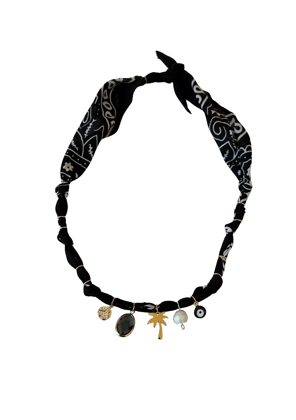 Collier « Léo Summer » Palmier Noir