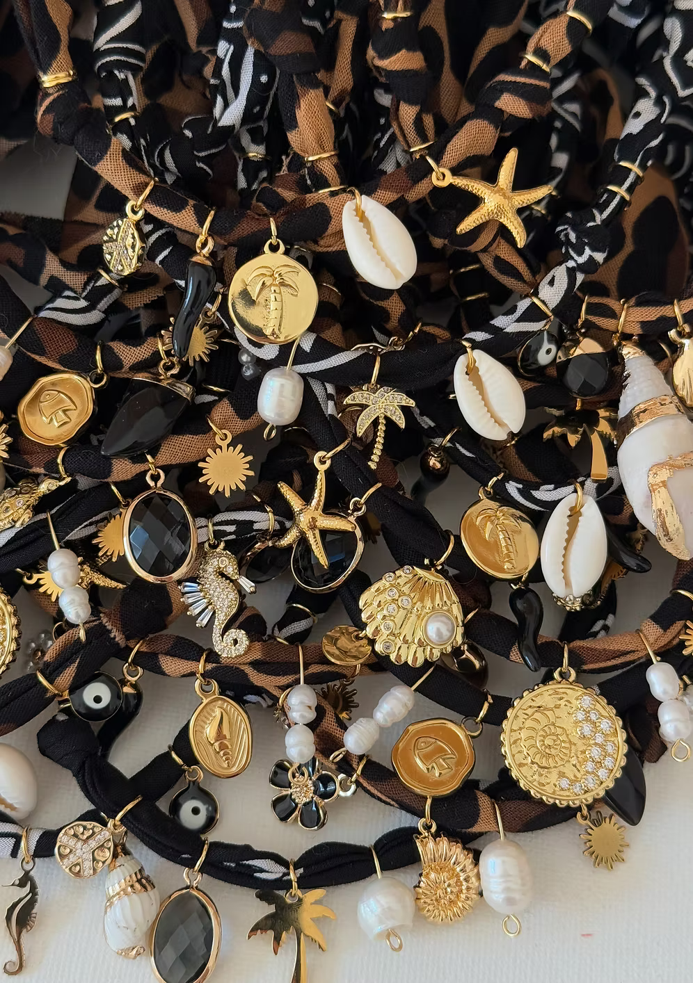 Collier « Léo Summer » Palmier Noir