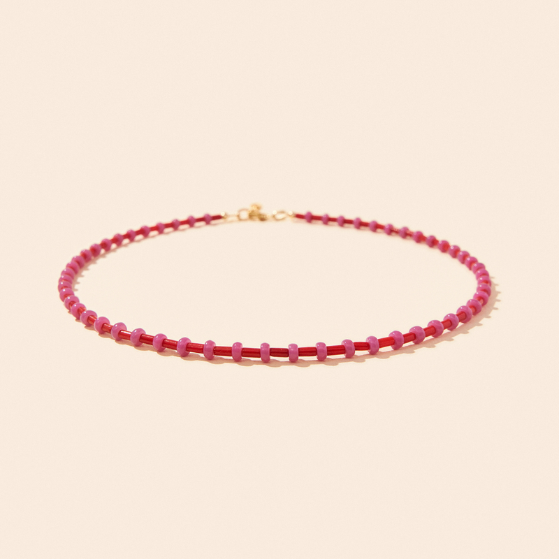 Le Collier Collioure Bambou De Mer Et Quartz