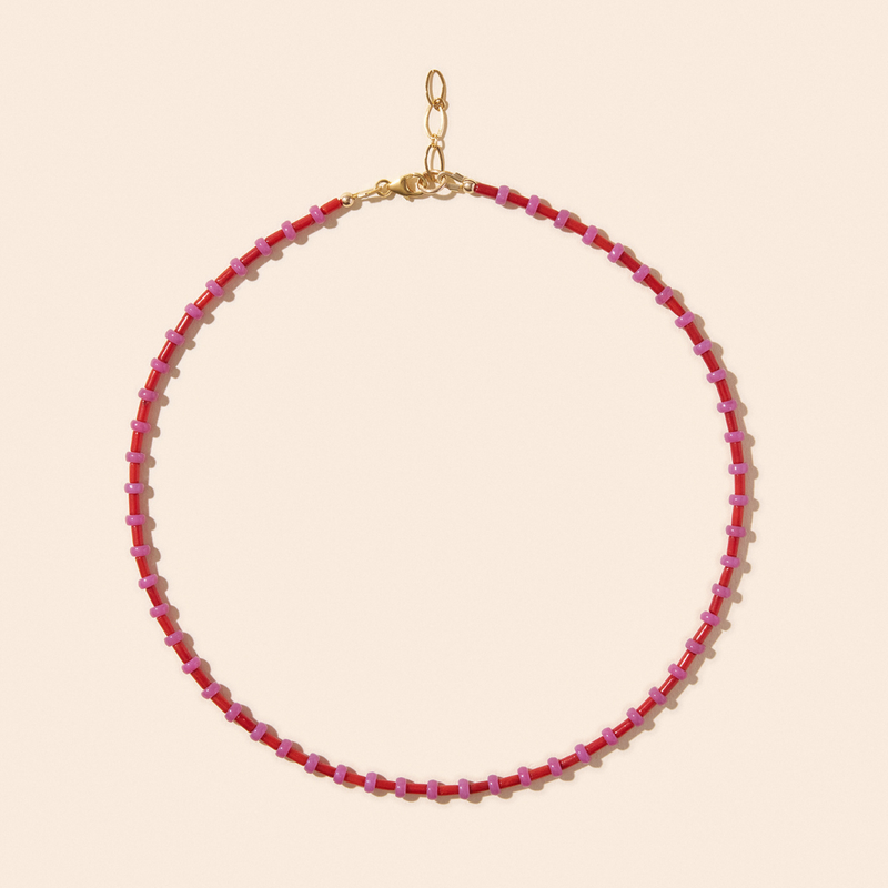 Le Collier Collioure Bambou De Mer Et Quartz