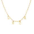 Collier Magic Words Luck - Or