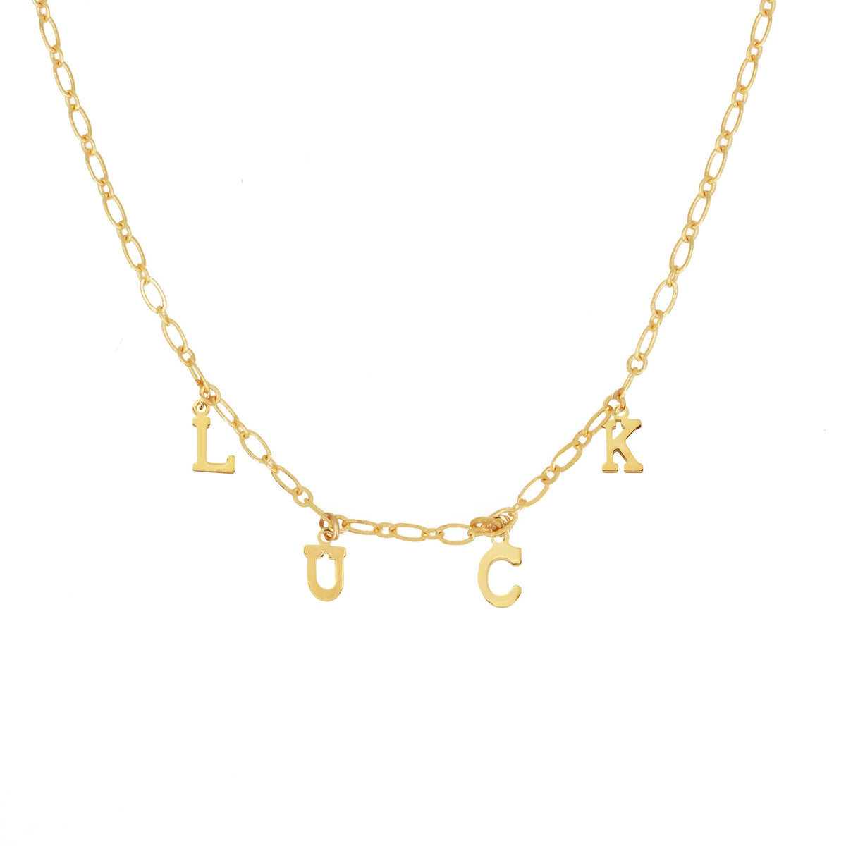 Collier Magic Words Luck - Or