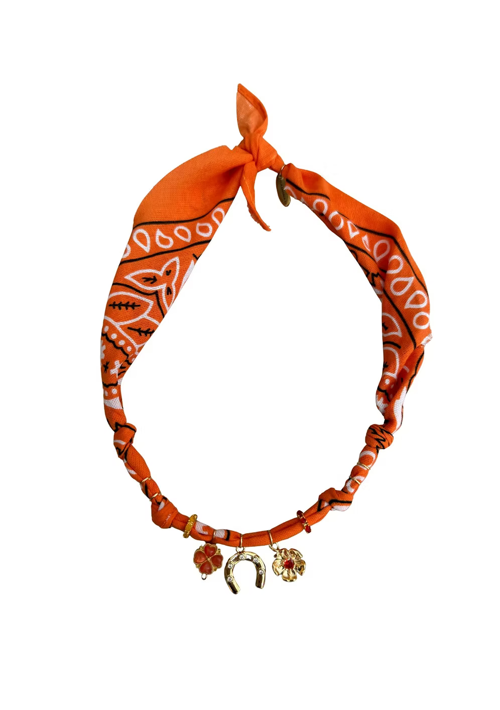 Collier « Varanasi » Fer À Cheval Orange