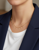Collier Cascade - Doré