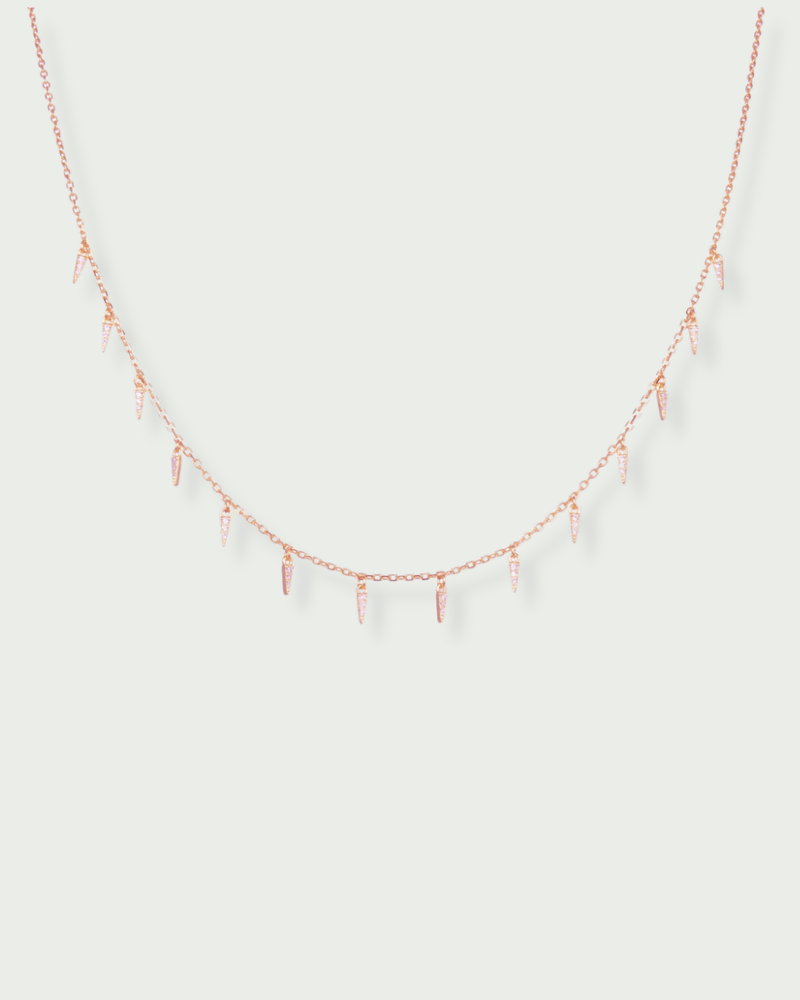 Collier Cascade - Rose