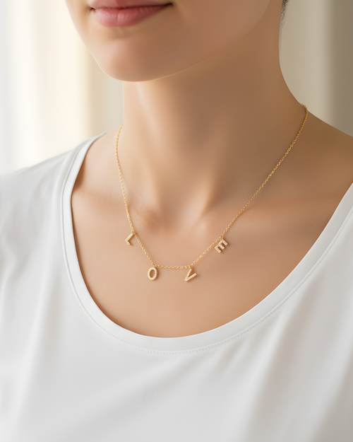 Love Necklace - Gold