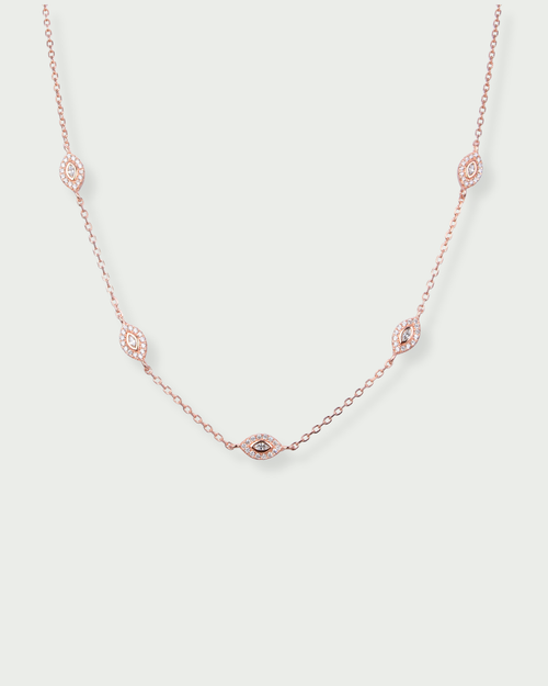 Collier Marquises Pavées - Rose