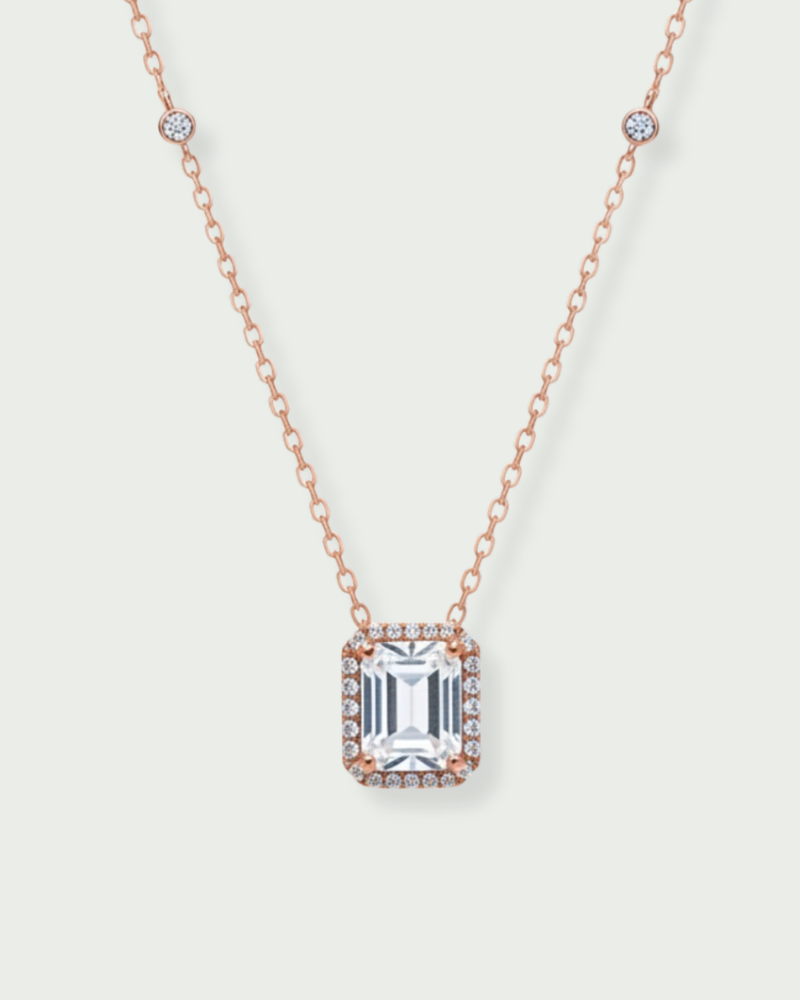 Collier Émeraude - Rose