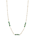 Collier Louise - Or & Agate Verte