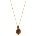 Collier Mini Chakra - Or & Œil De Tigre