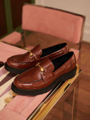 Mocassin Come Vernis - Cognac