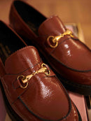 Mocassin Come Vernis - Cognac