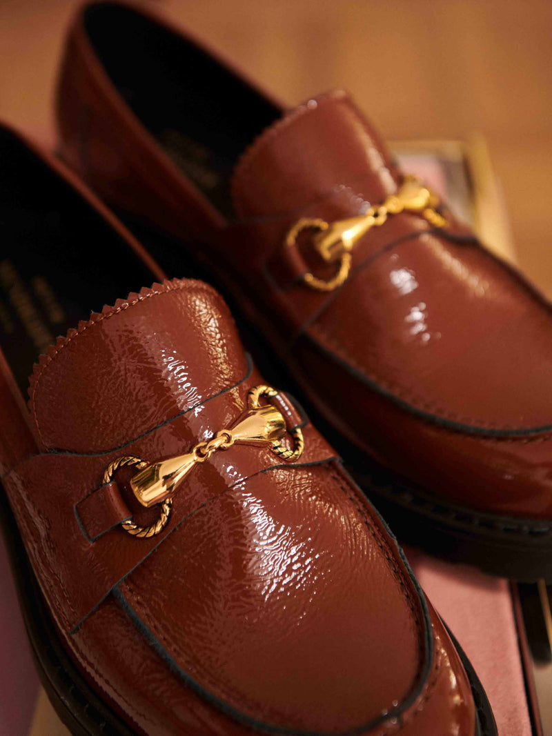 Mocassin Come Vernis - Cognac