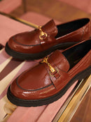 Mocassin Come Vernis - Cognac