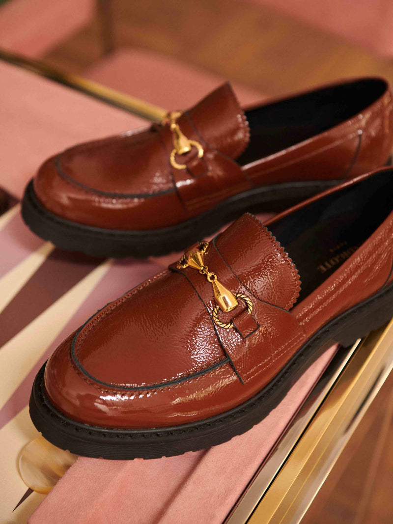 Mocassin Come Vernis - Cognac