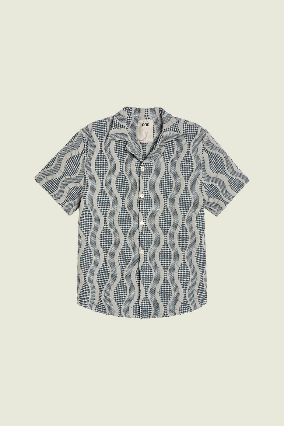 Chemise Como Cuba Waffle - Bleu